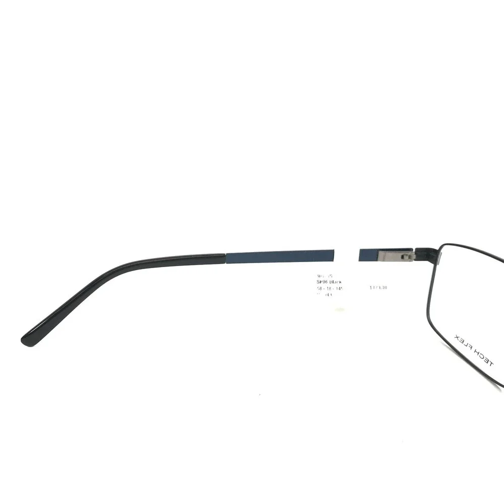 Tech Flex Large Eyeglasses Frames 30145S SP06 Blue Silver Square 58-18-145